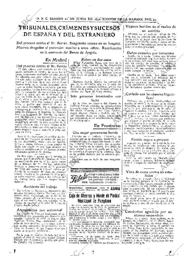 ABC MADRID 21-06-1930 página 33