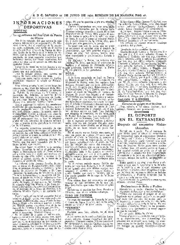 ABC MADRID 21-06-1930 página 41