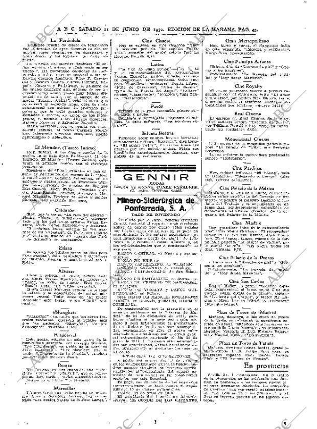 ABC MADRID 21-06-1930 página 43