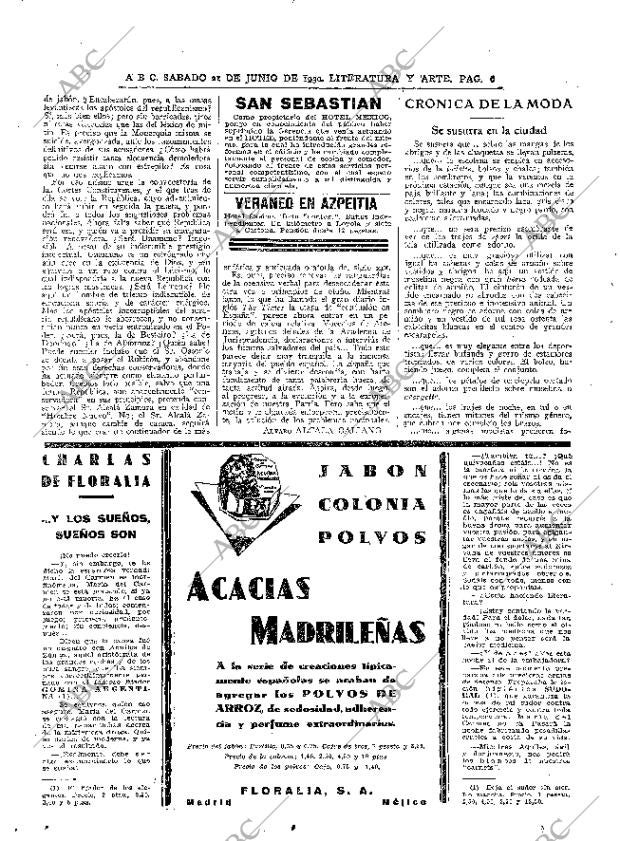 ABC MADRID 21-06-1930 página 6