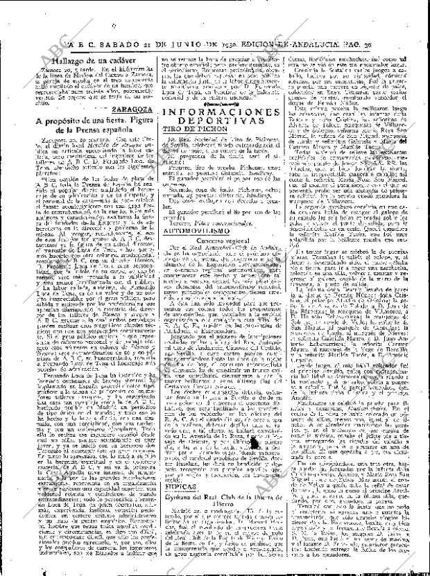 ABC SEVILLA 21-06-1930 página 30