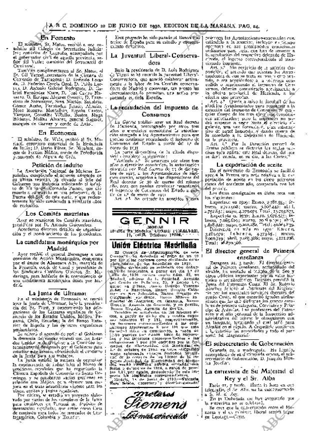 ABC MADRID 22-06-1930 página 24
