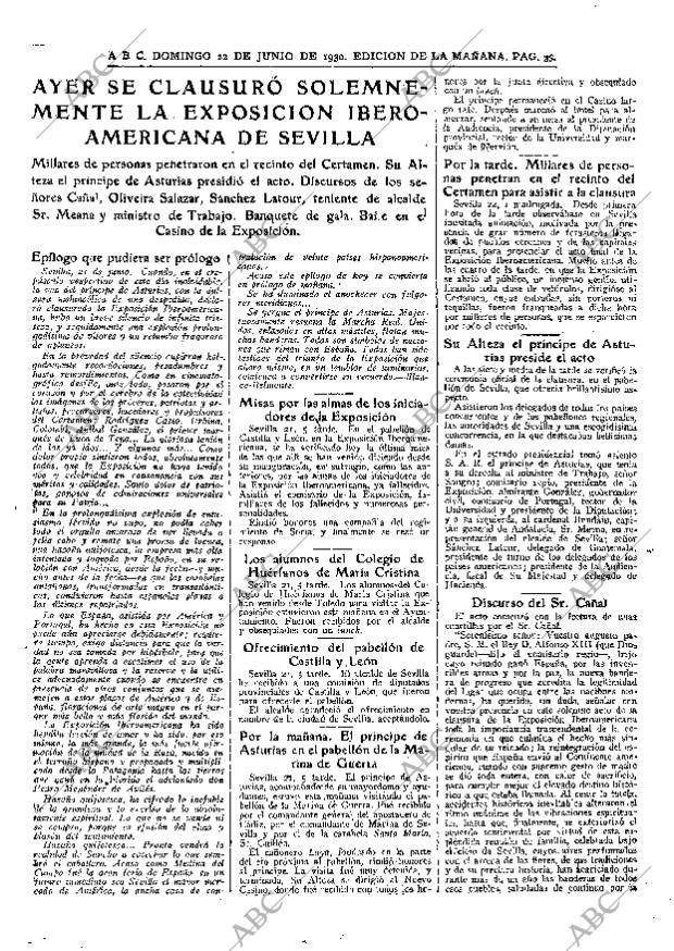 ABC MADRID 22-06-1930 página 33