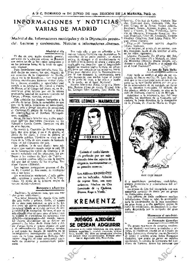 ABC MADRID 22-06-1930 página 37
