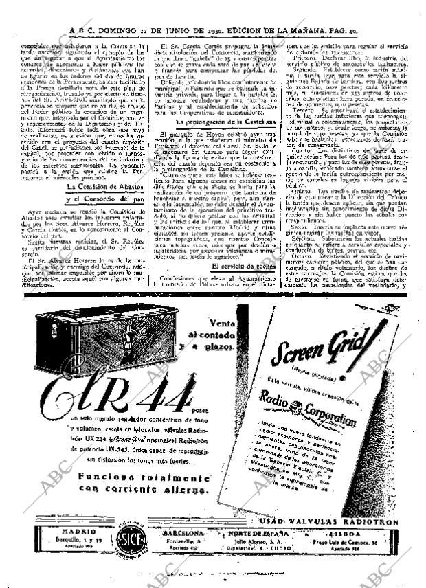 ABC MADRID 22-06-1930 página 40