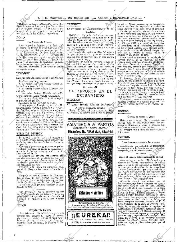 ABC MADRID 24-06-1930 página 20