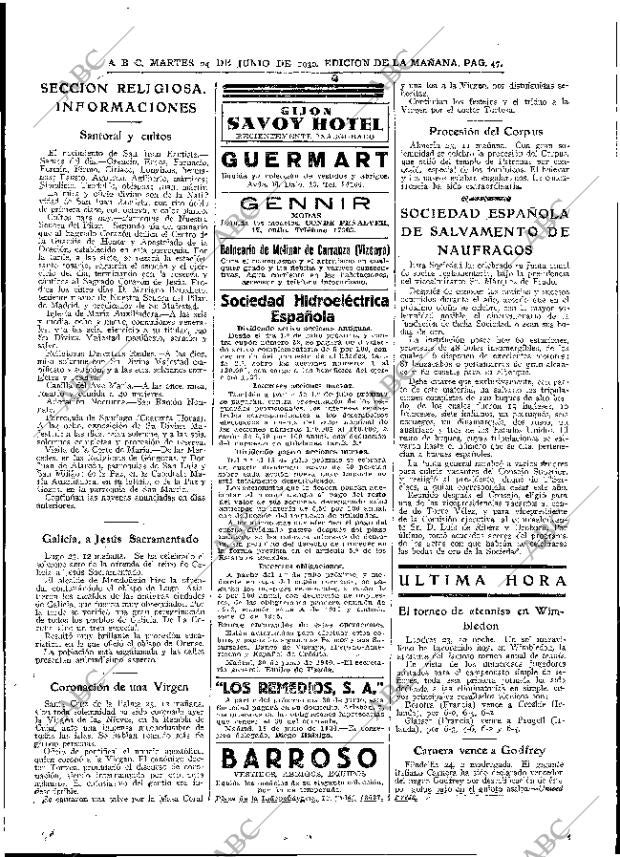 ABC MADRID 24-06-1930 página 47