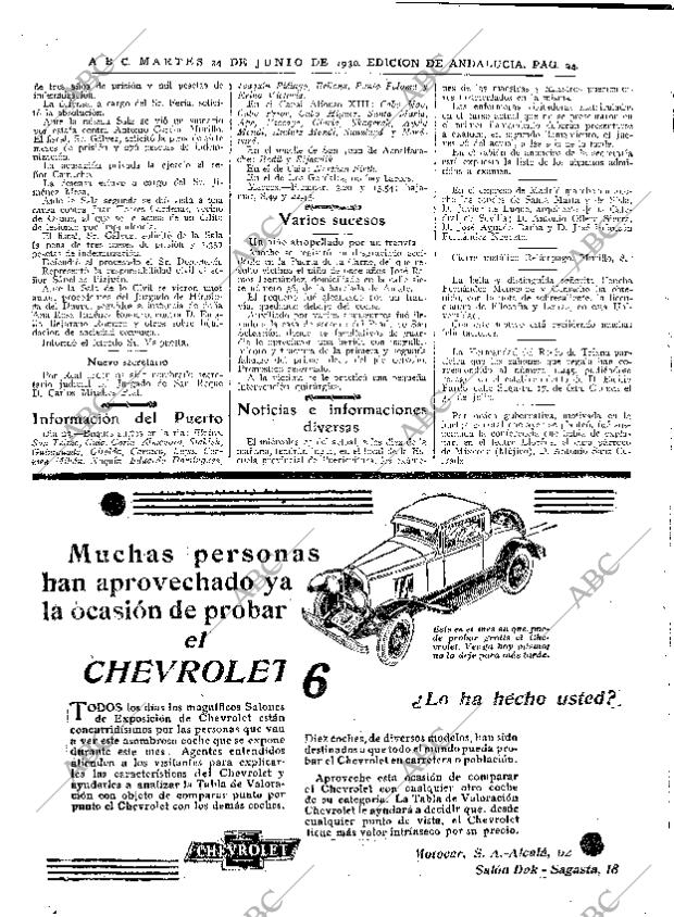 ABC SEVILLA 24-06-1930 página 24