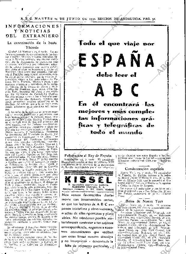 ABC SEVILLA 24-06-1930 página 31