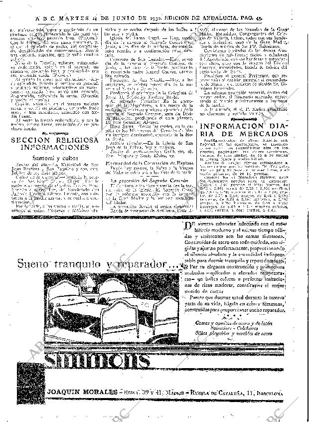 ABC SEVILLA 24-06-1930 página 45