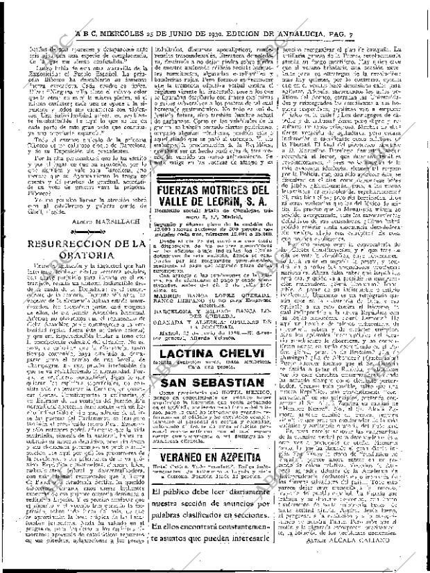 ABC SEVILLA 25-06-1930 página 7