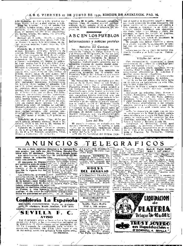ABC SEVILLA 27-06-1930 página 36
