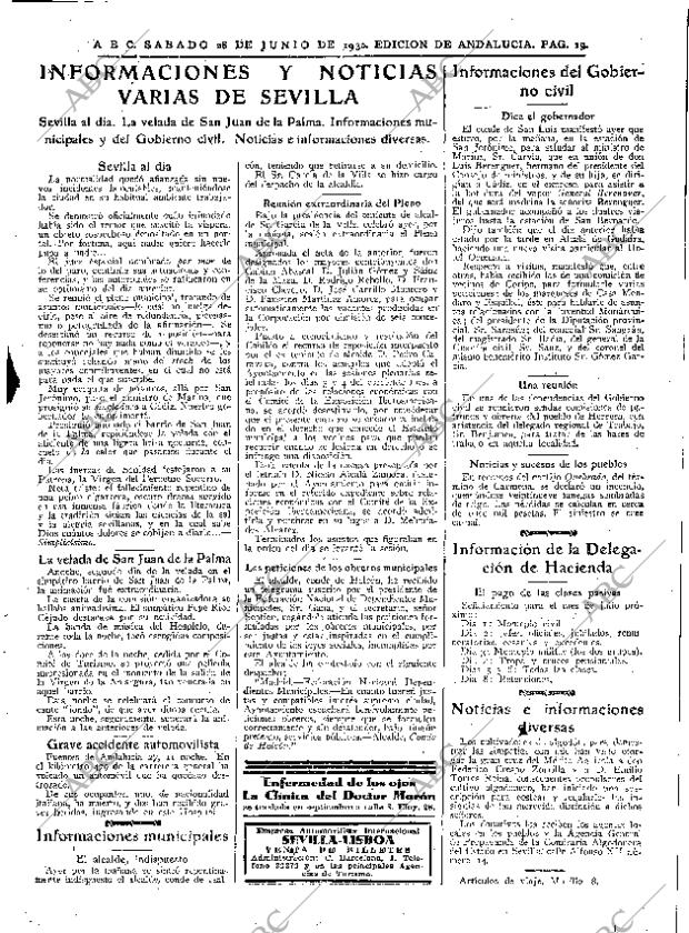 ABC SEVILLA 28-06-1930 página 19