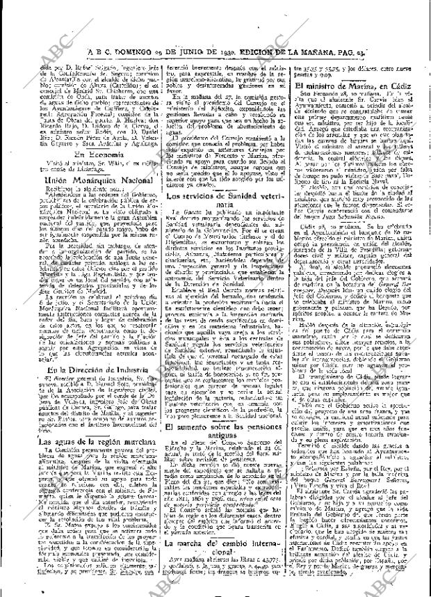 ABC MADRID 29-06-1930 página 25