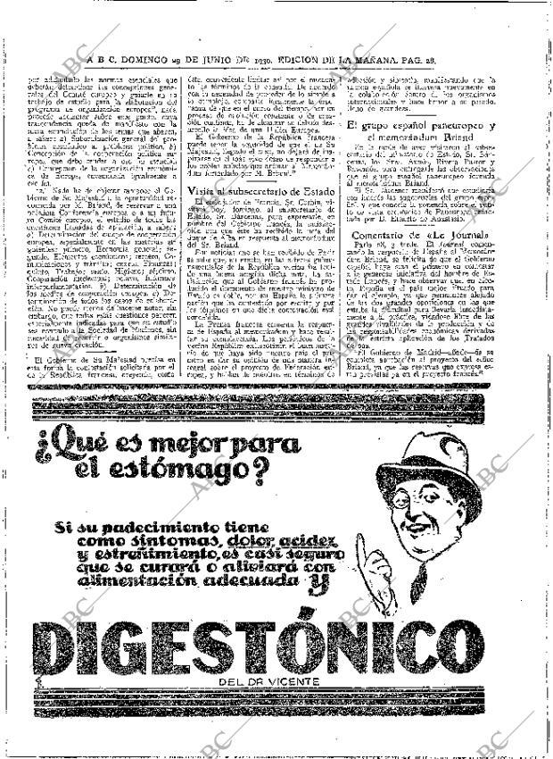 ABC MADRID 29-06-1930 página 28