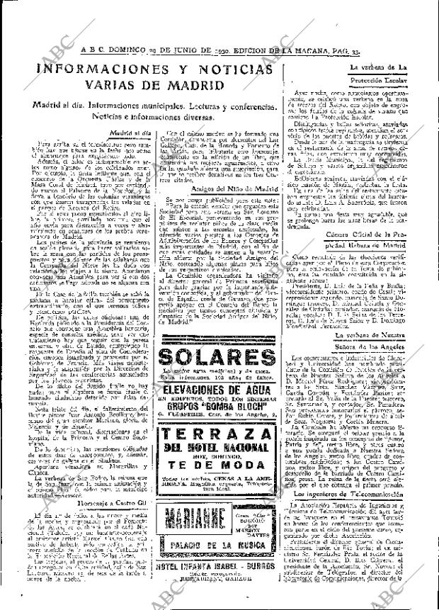 ABC MADRID 29-06-1930 página 33