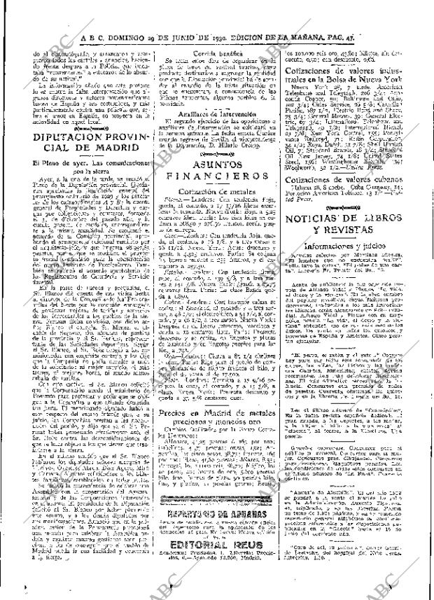 ABC MADRID 29-06-1930 página 47