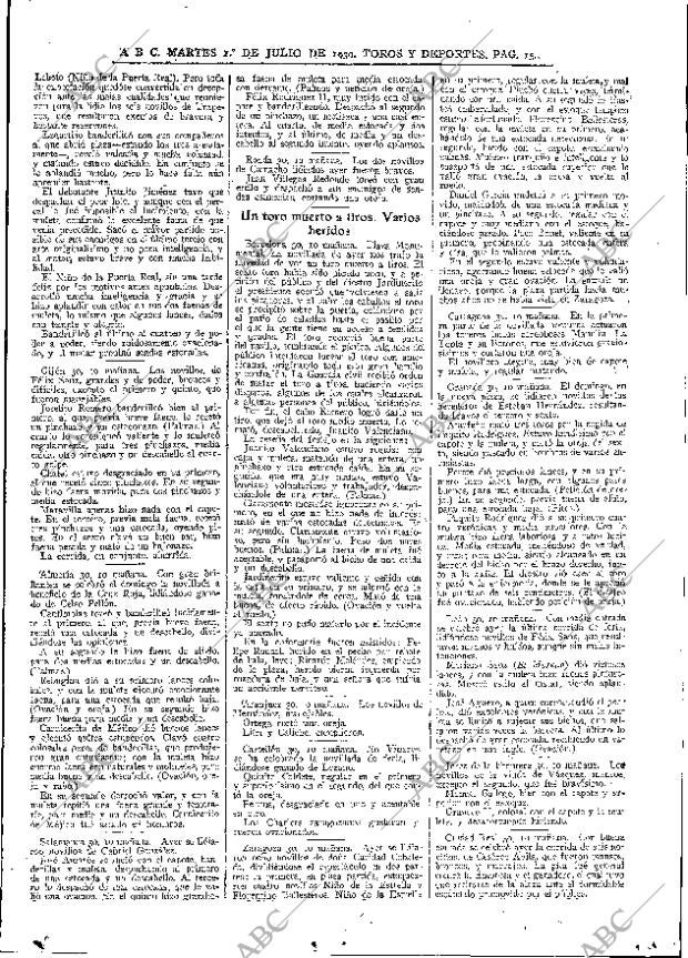 ABC MADRID 01-07-1930 página 15