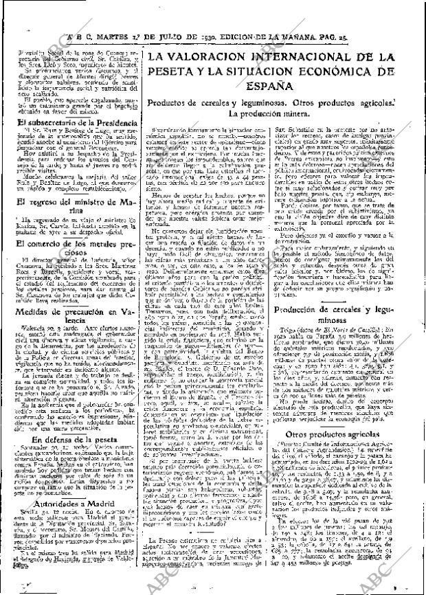 ABC MADRID 01-07-1930 página 25