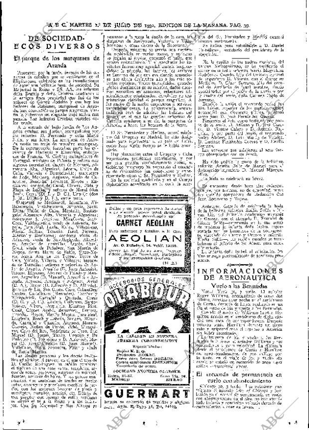 ABC MADRID 01-07-1930 página 39