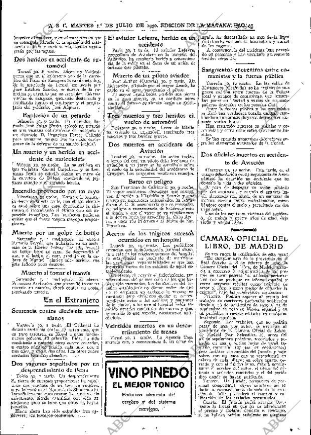 ABC MADRID 01-07-1930 página 43
