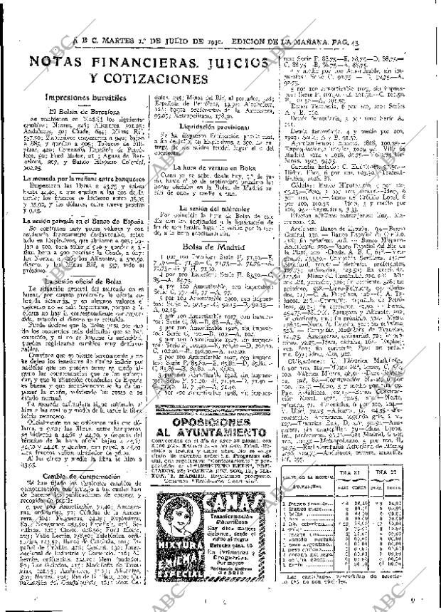 ABC MADRID 01-07-1930 página 45
