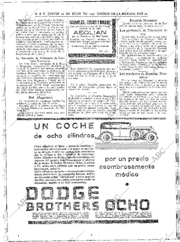 ABC MADRID 10-07-1930 página 22