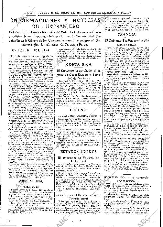 ABC MADRID 10-07-1930 página 27