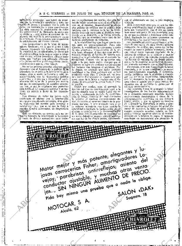 ABC MADRID 11-07-1930 página 16