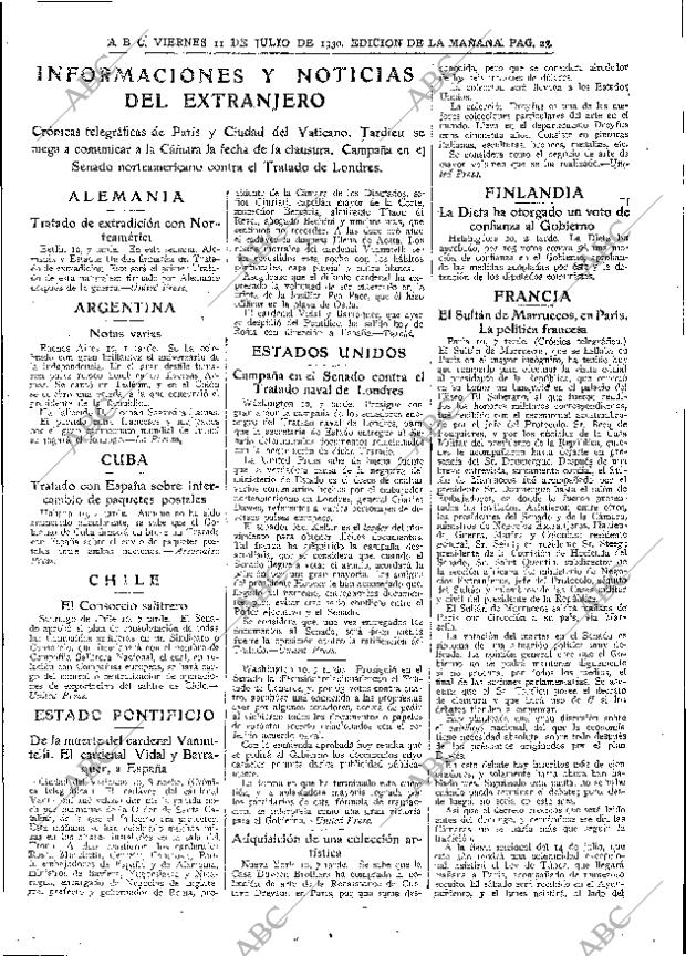 ABC MADRID 11-07-1930 página 23