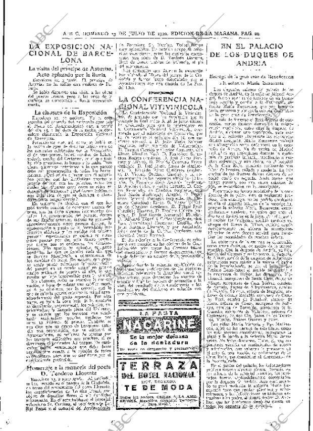 ABC MADRID 13-07-1930 página 29