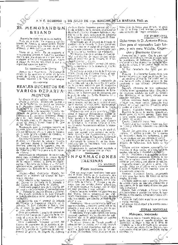 ABC MADRID 13-07-1930 página 49
