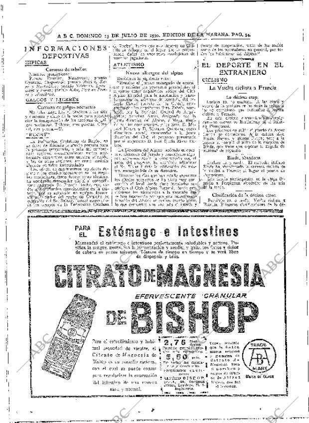 ABC MADRID 13-07-1930 página 54