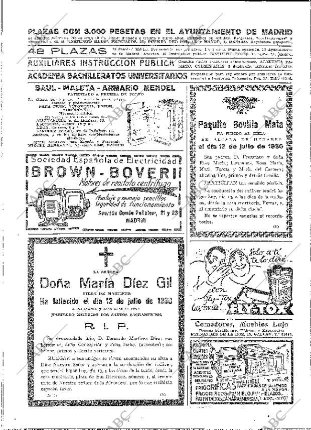 ABC MADRID 13-07-1930 página 64