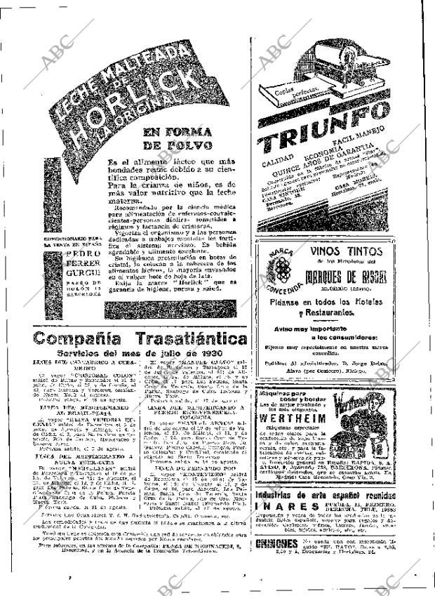 ABC MADRID 13-07-1930 página 67