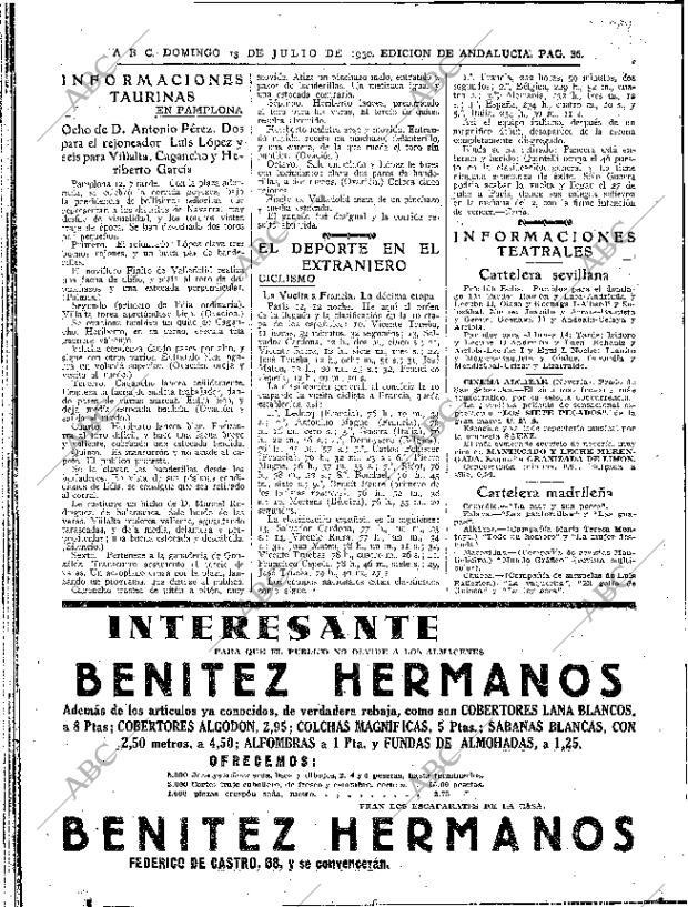ABC SEVILLA 13-07-1930 página 32