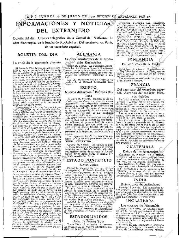 ABC SEVILLA 17-07-1930 página 27