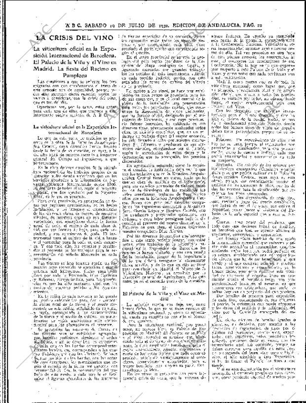 ABC SEVILLA 19-07-1930 página 10