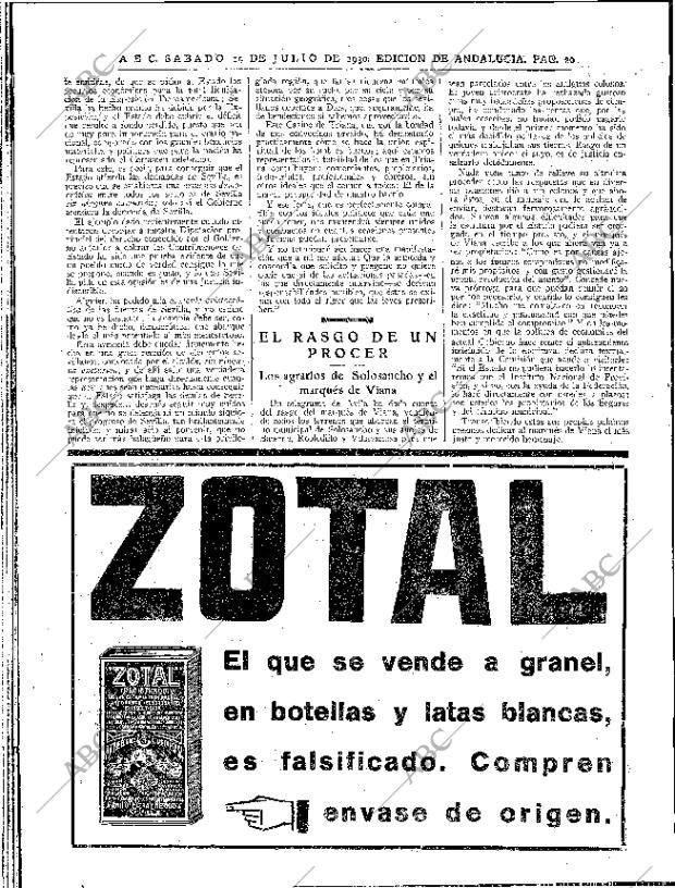 ABC SEVILLA 19-07-1930 página 20