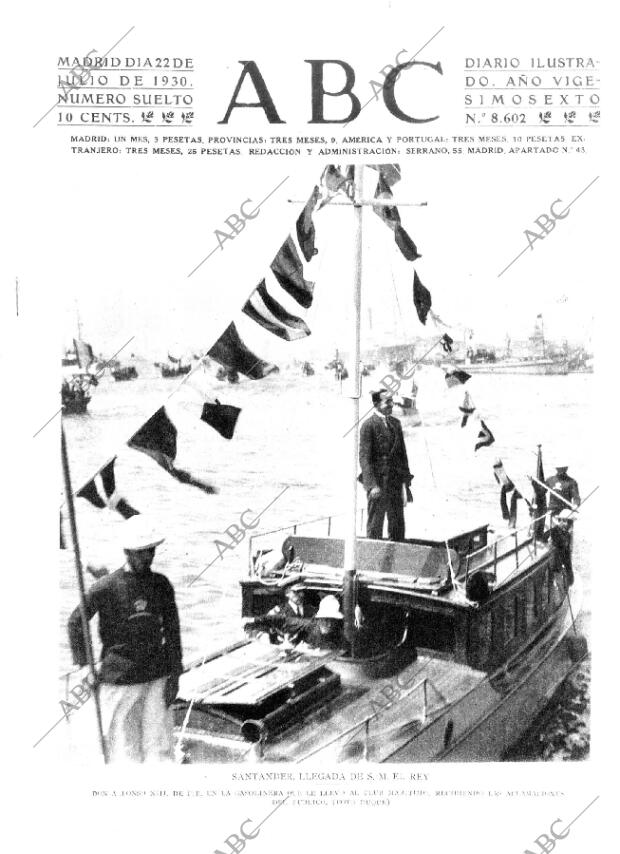 ABC MADRID 22-07-1930 página 1