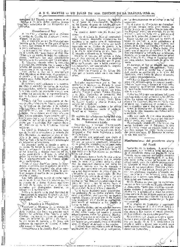 ABC MADRID 22-07-1930 página 22