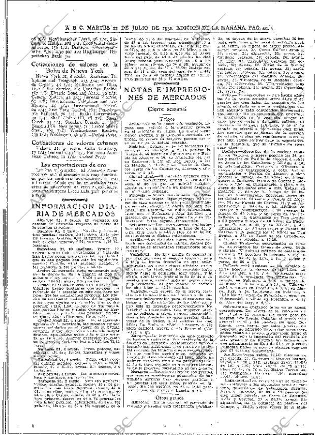 ABC MADRID 22-07-1930 página 40