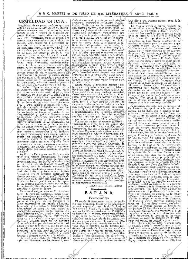 ABC MADRID 22-07-1930 página 6