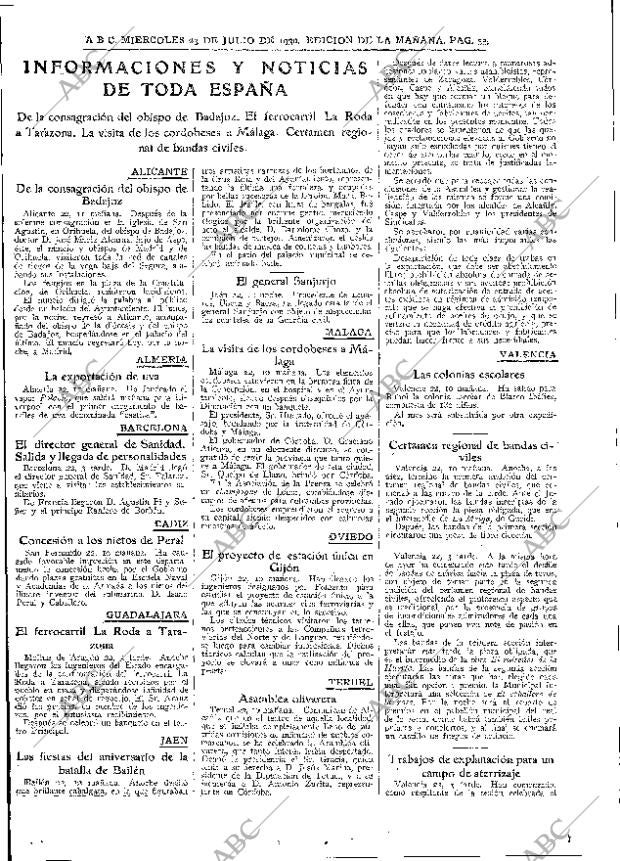 ABC MADRID 23-07-1930 página 33