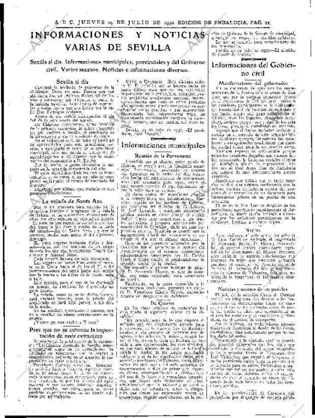 ABC SEVILLA 24-07-1930 página 21