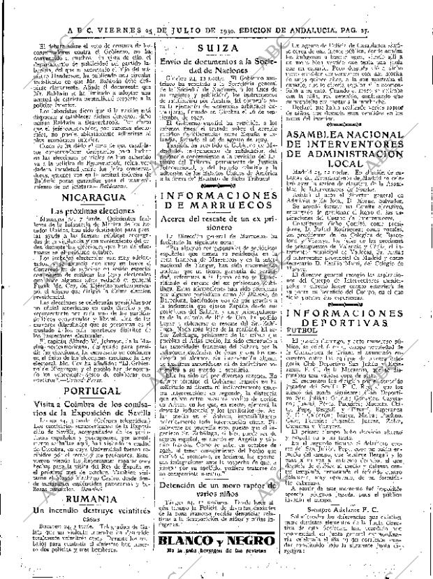 ABC SEVILLA 25-07-1930 página 27