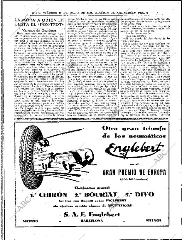 ABC SEVILLA 25-07-1930 página 6