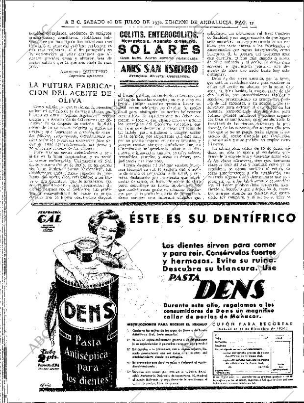 ABC SEVILLA 26-07-1930 página 12