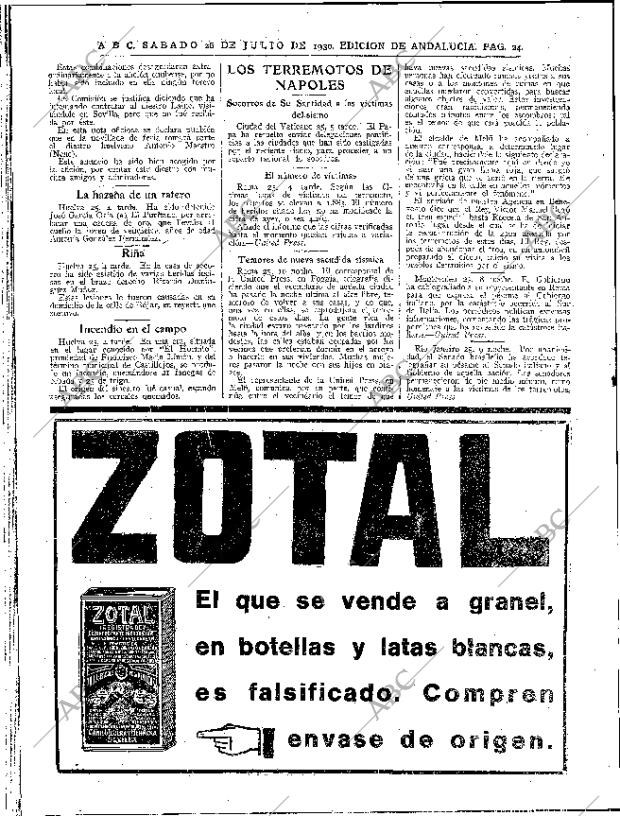 ABC SEVILLA 26-07-1930 página 24