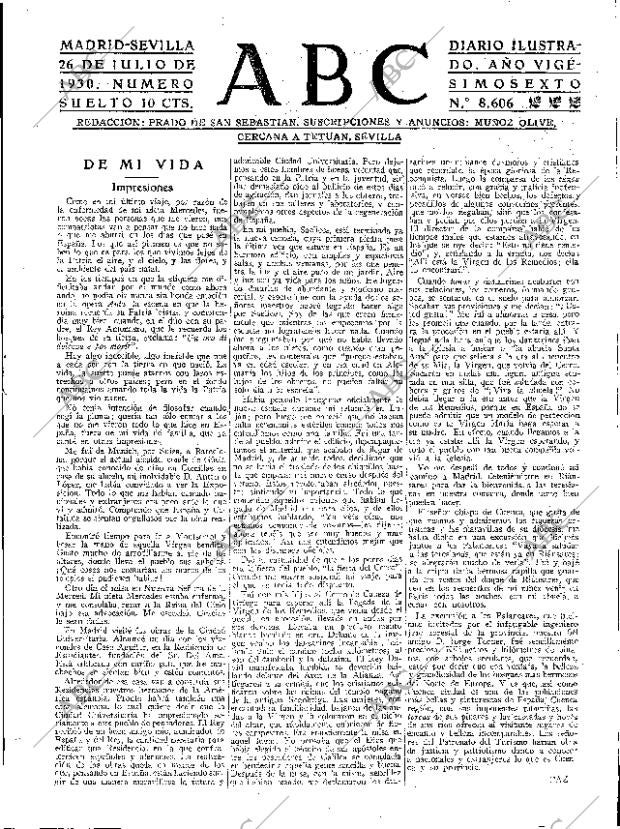 ABC SEVILLA 26-07-1930 página 3